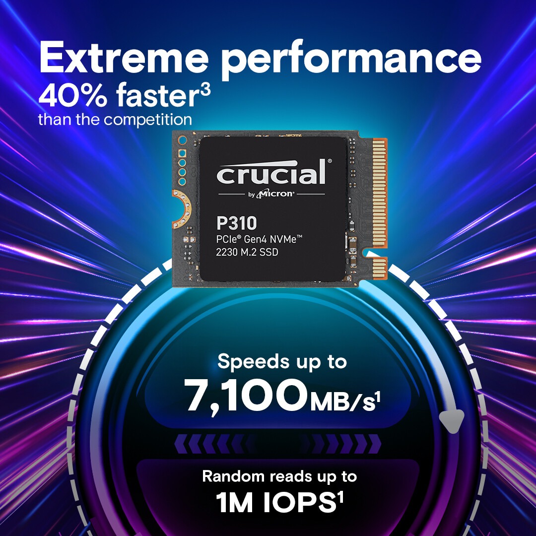Crucial P310 2230 Gen4 NVMe SSD